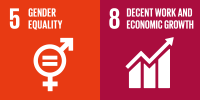 5. GENDER EQUALITY, 8. DECENT WORK AND ECONOMIC GROWTH
